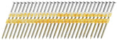 Senco KD28APBSN Series Collated Nail, Plastic Strip Collation, 3-1/4 in L, Steel, Bright Basic, Full Round Head